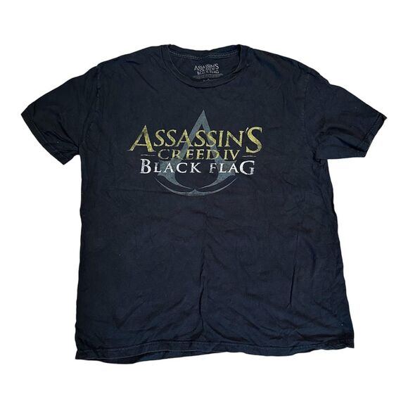 2013 Assassin's Creed IV Black Flag 100% cotton t-shirt   Size‎ XL - Picture 1 of 4